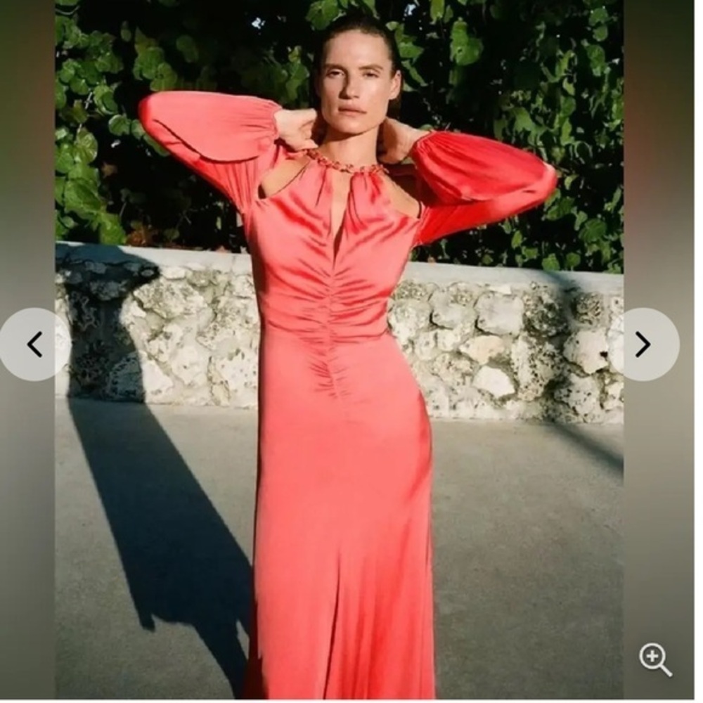 VERONICA BEARD🔥Fayla Silk Blend Midi Dress